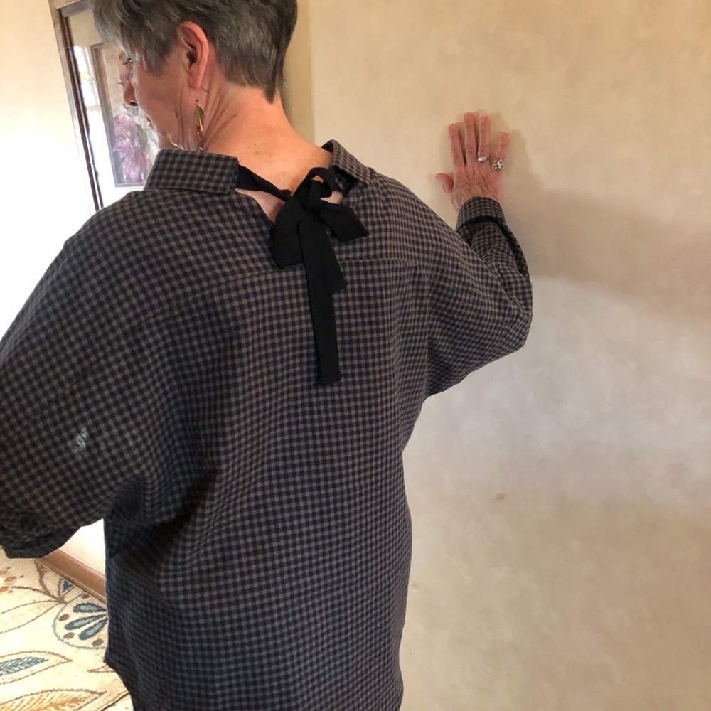 Tunic or blouse, Cotton, European styling